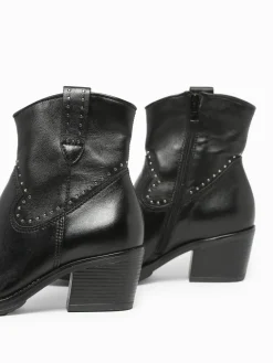 Boots à talon en cuir MJUS