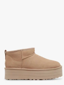 Boots Classic Ultra Mini Platform en cuir UGG