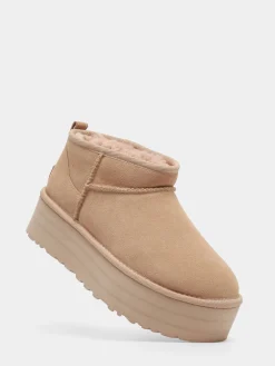 Boots Classic Ultra Mini Platform en cuir UGG