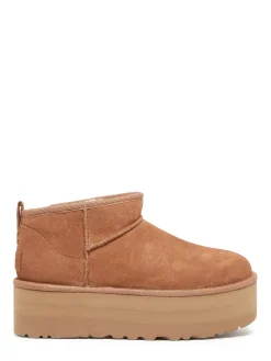 Boots Classic Ultra Mini Platform en cuir UGG