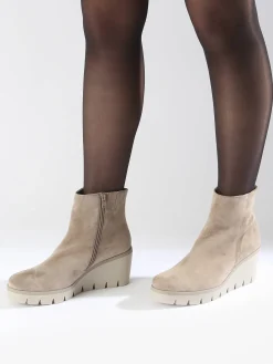 Boots talon compensé en cuir GABOR