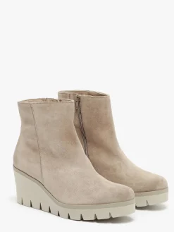 Boots talon compensé en cuir GABOR