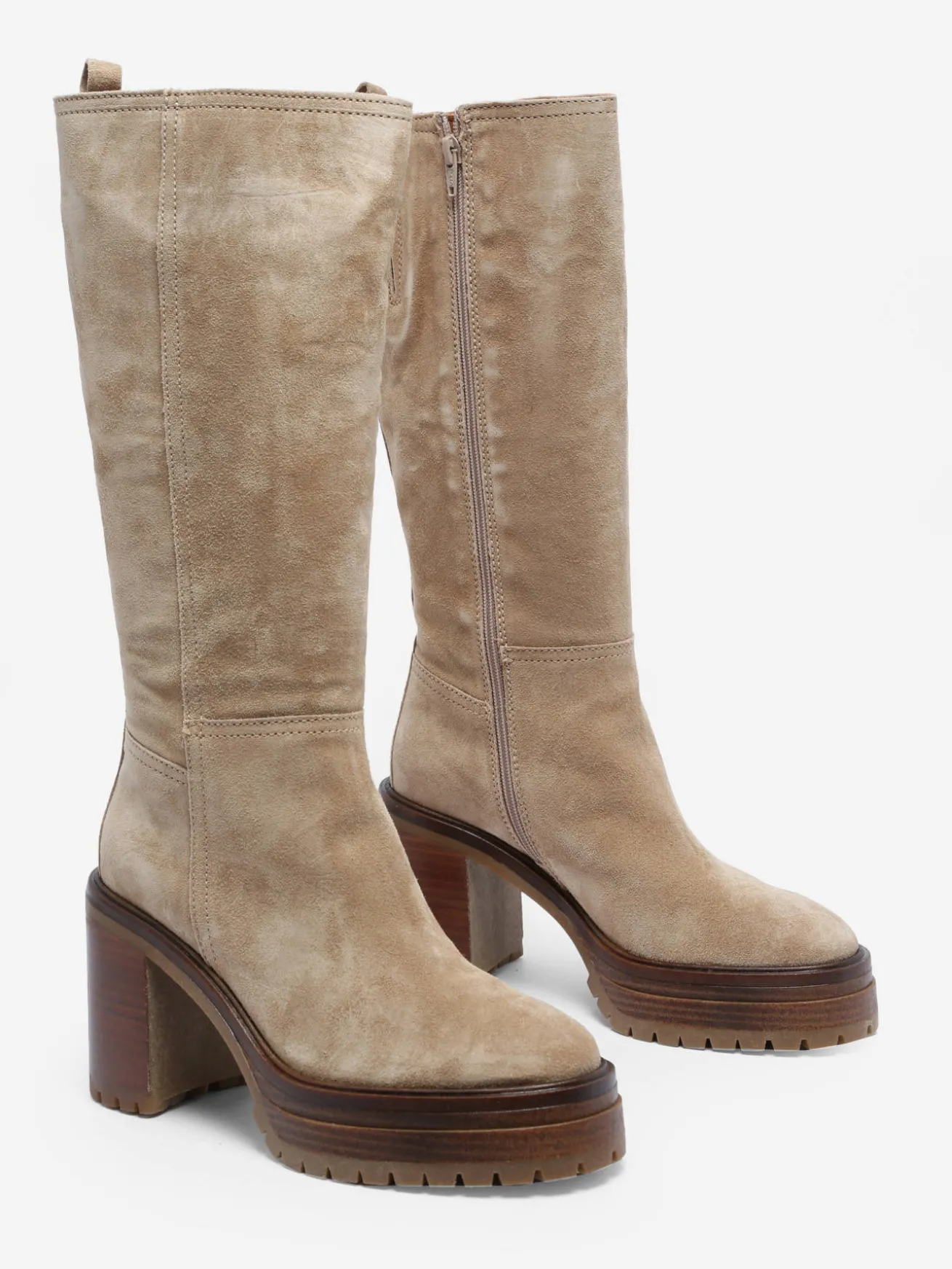 Bottes à talon en cuir ALPE