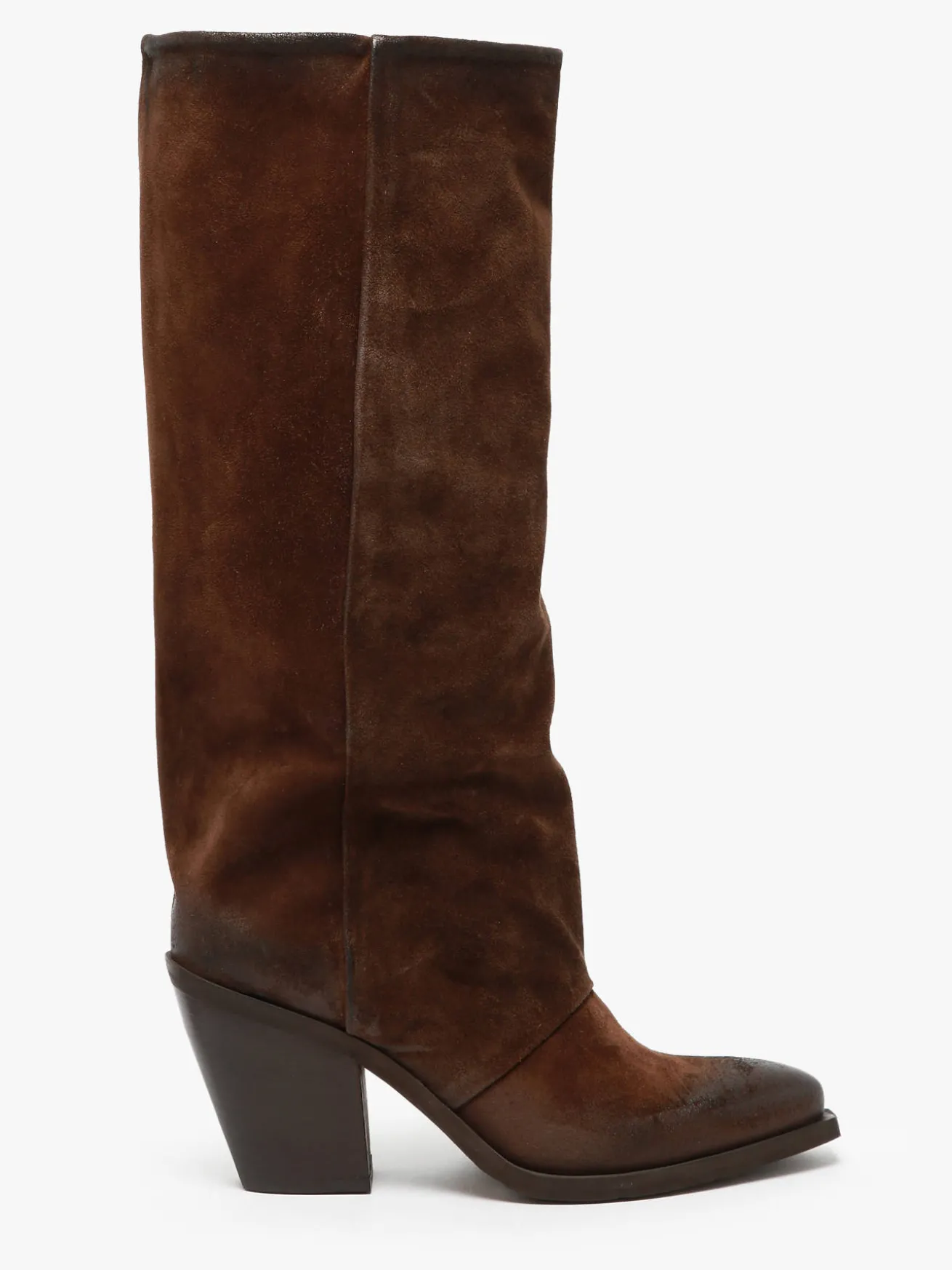 Bottes à talon Stivali Tubo en cuir METISSE