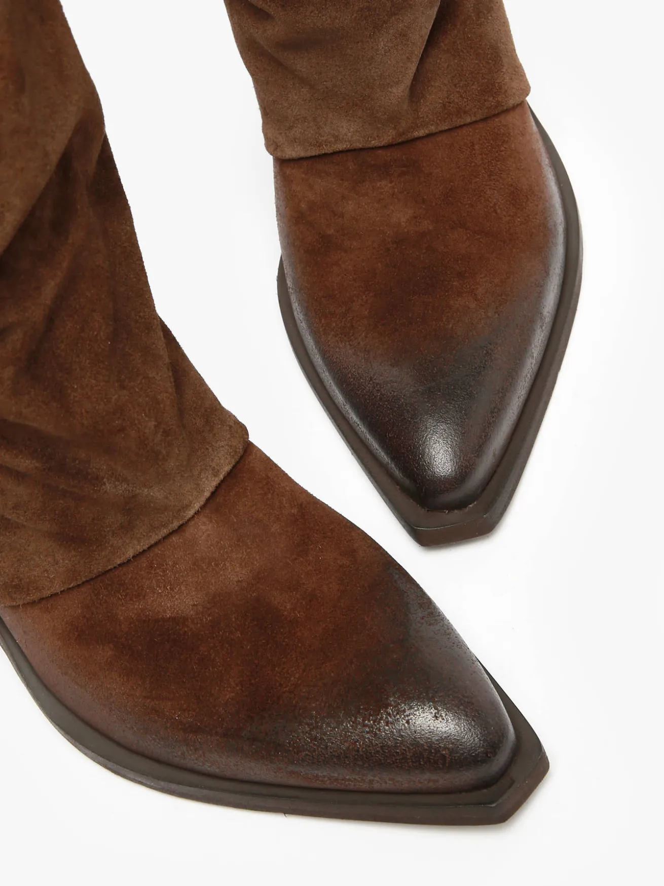 Bottes à talon Stivali Tubo en cuir METISSE