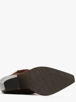 Bottes à talon Stivali Tubo en cuir METISSE