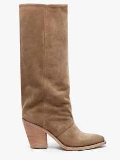 Bottes à talon Stivali Tubo en cuir METISSE