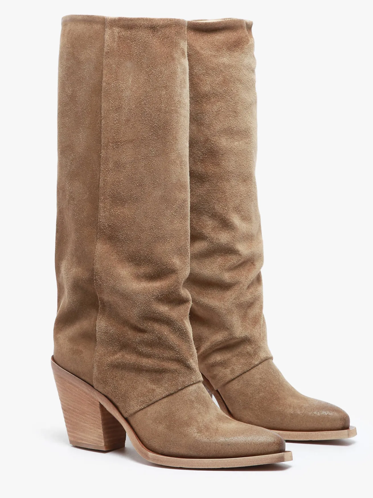 Bottes à talon Stivali Tubo en cuir METISSE