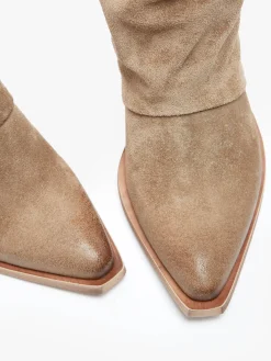 Bottes à talon Stivali Tubo en cuir METISSE
