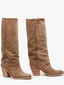 Bottes à talon Stivali Tubo en cuir METISSE