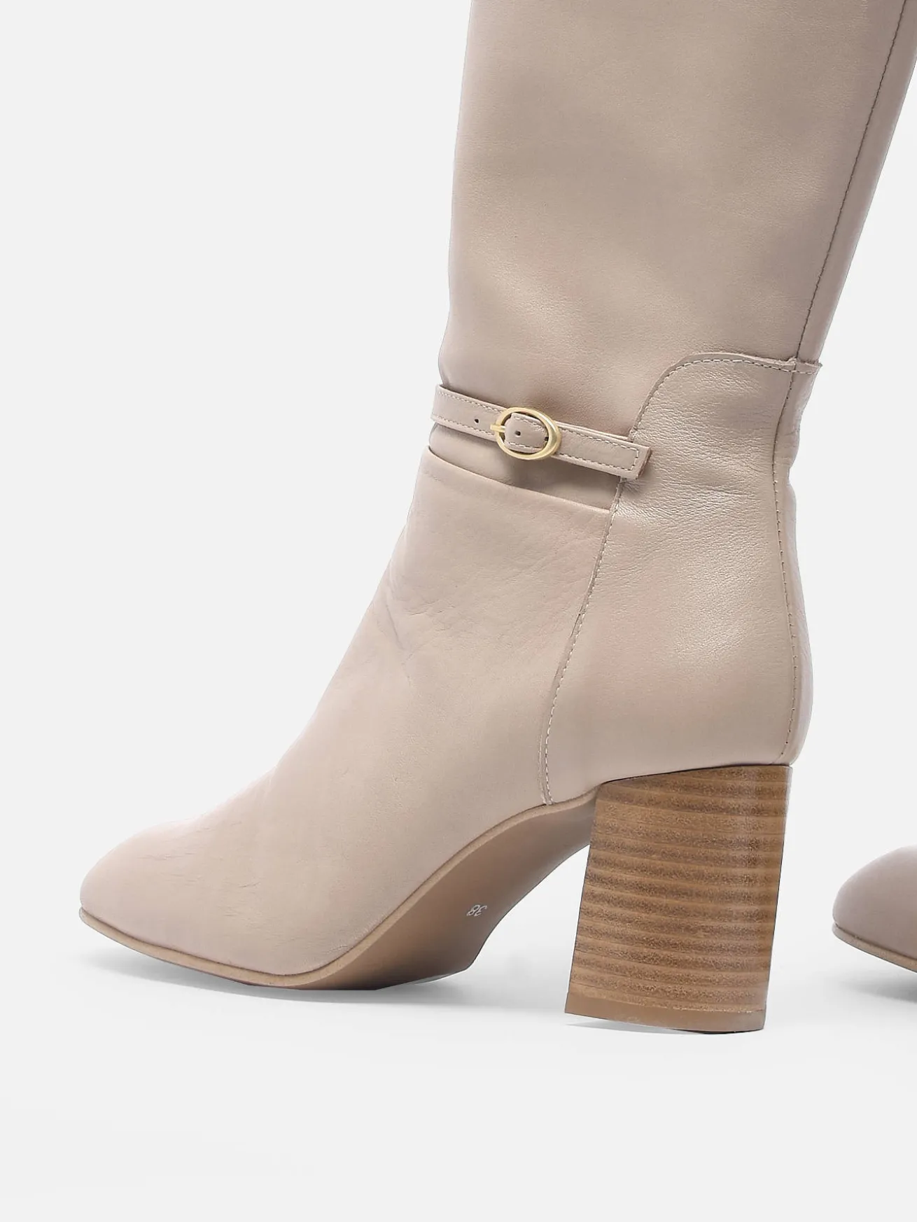 Bottes à talon Tania en cuir BRENDA ZARO
