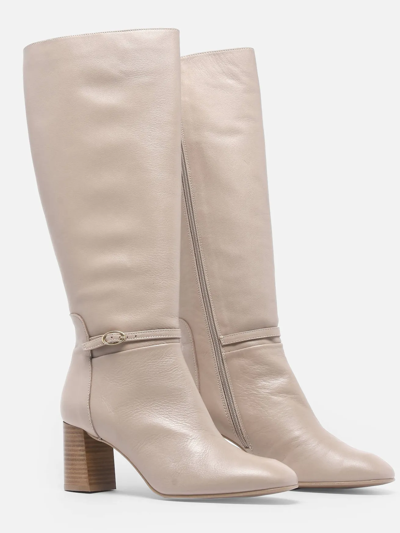 Bottes à talon Tania en cuir BRENDA ZARO
