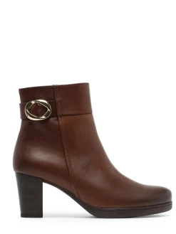 Bottines à talon en cuir GABOR