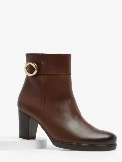 Bottines à talon en cuir GABOR