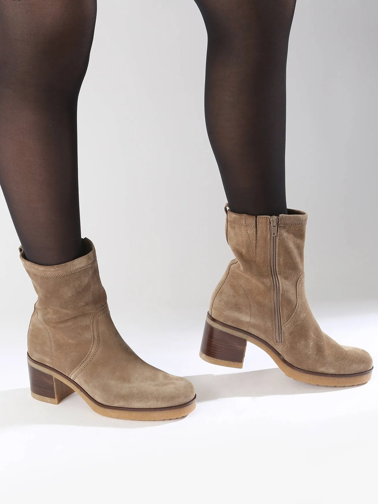 Bottines à talon en cuir GABOR