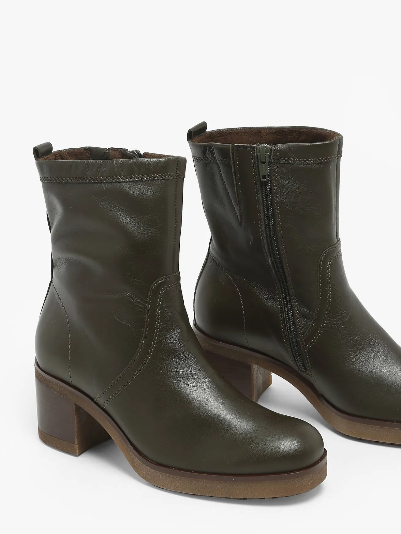 Bottines à talon en cuir GABOR