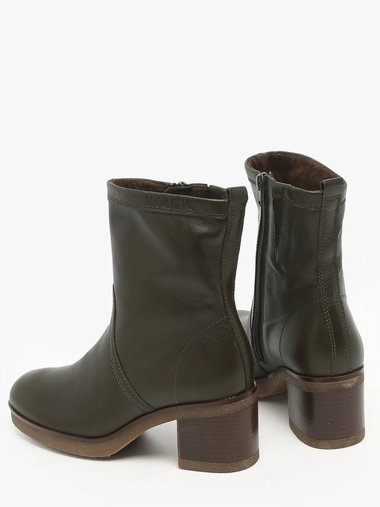 Bottines à talon en cuir GABOR