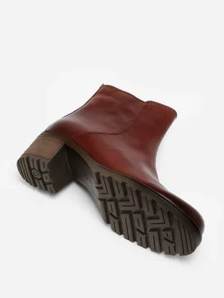 Bottines à talon en cuir GABOR