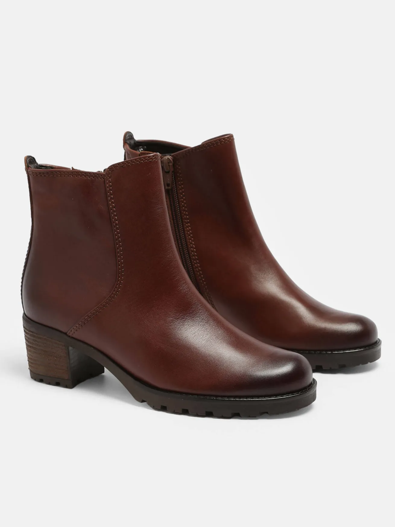 Bottines à talon en cuir GABOR