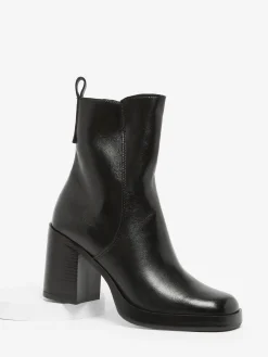 Bottines à talon en cuir MJUS