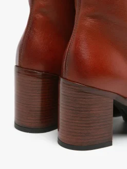Bottines à talon en cuir MJUS