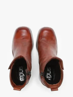 Bottines à talon en cuir MJUS