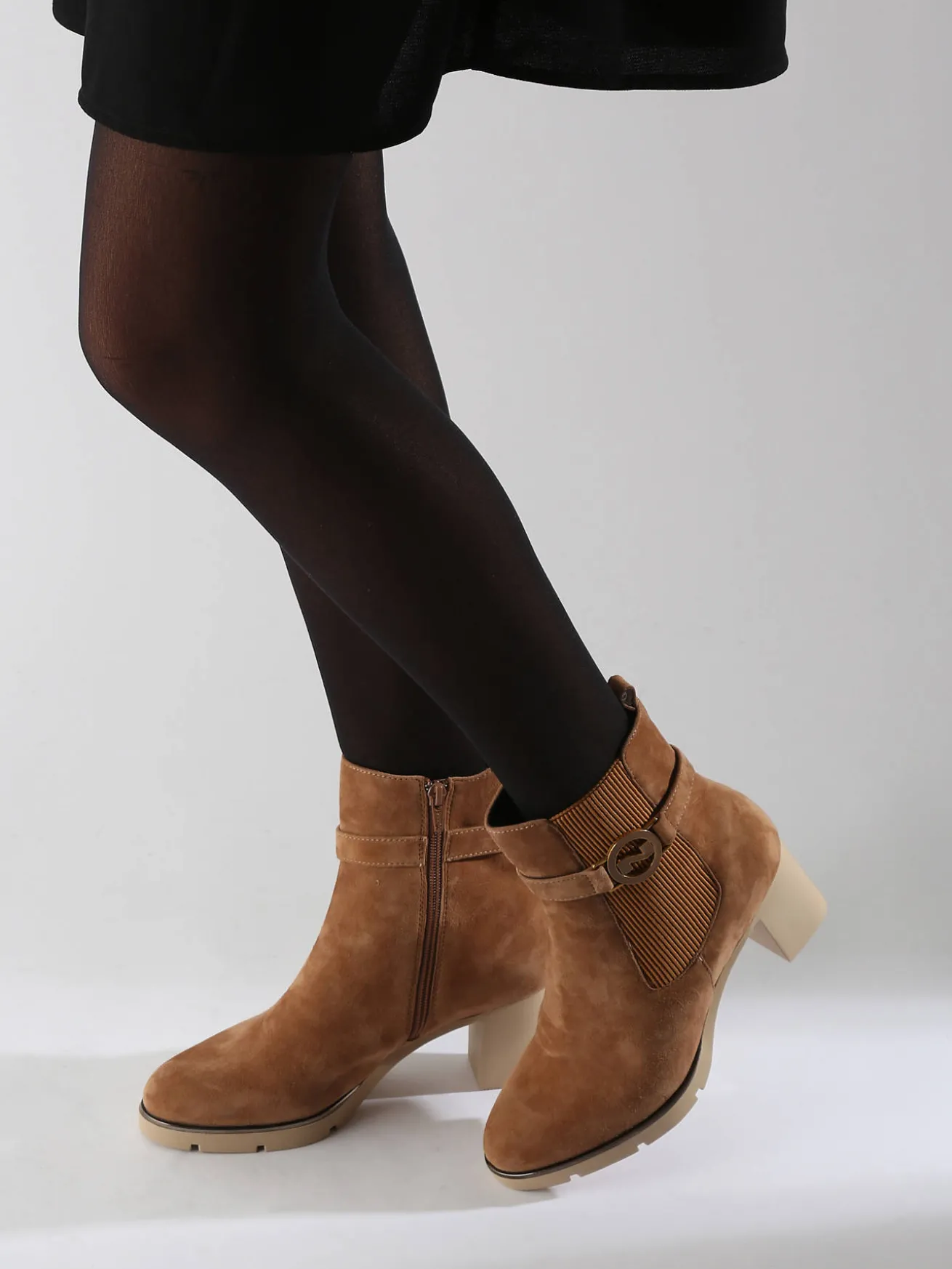 Bottines à talon en cuir NATHAN BAUME