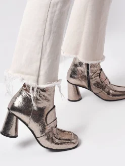 Bottines à talon en cuir SEMERDJIAN