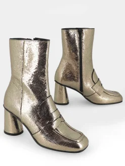 Bottines à talon en cuir SEMERDJIAN