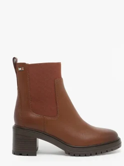 Bottines à talon en cuir TOMMY HILFIGER