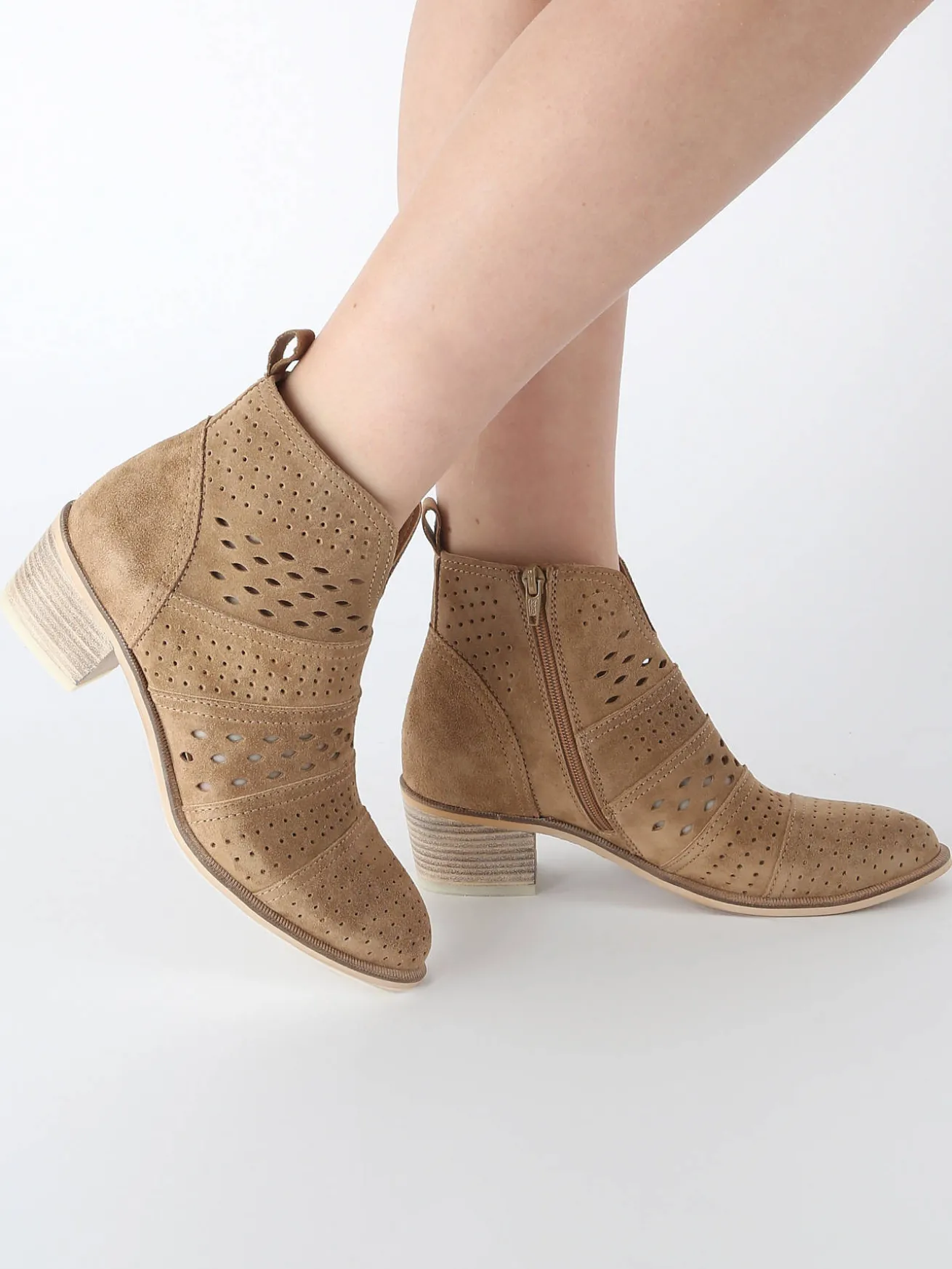 Bottines à talon Nelly en cuir ALPE