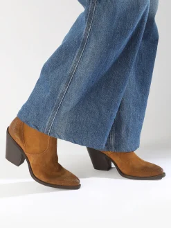 Bottines à talon Tronchetti Texani en cuir METISSE