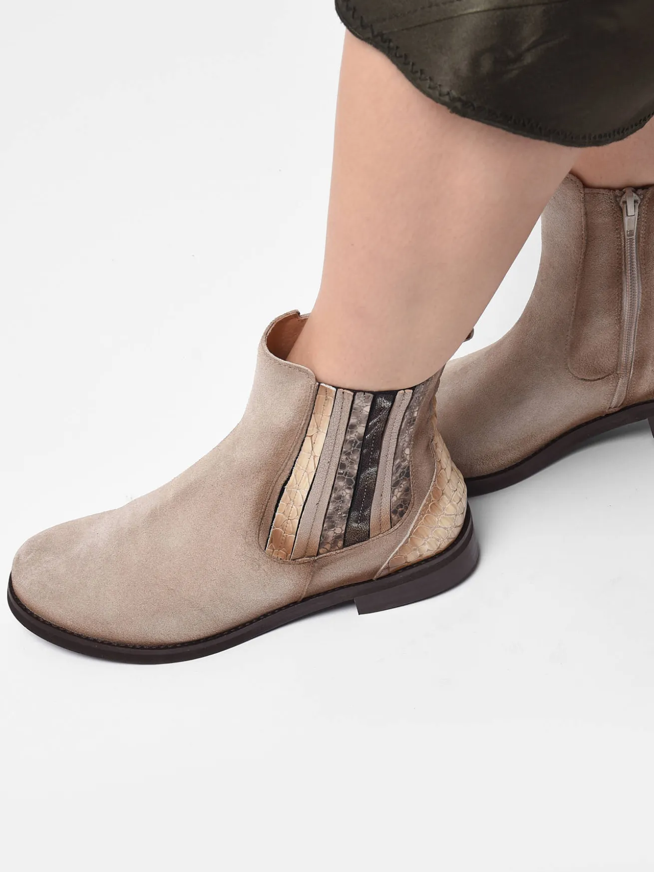 Bottines en cuir en cuir FOLIE'S