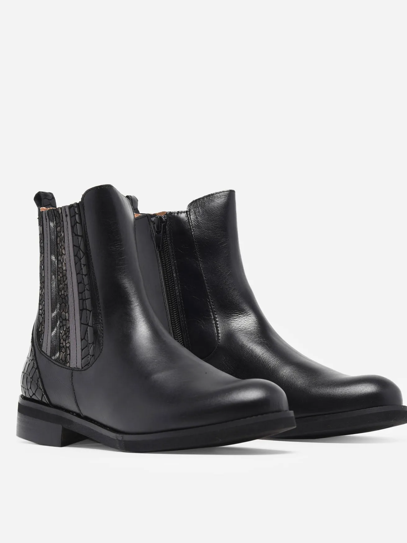 Bottines en cuir en cuir FOLIE'S