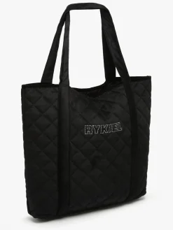 Cabas en velours matelassé avec strass SONIA RYKIEL