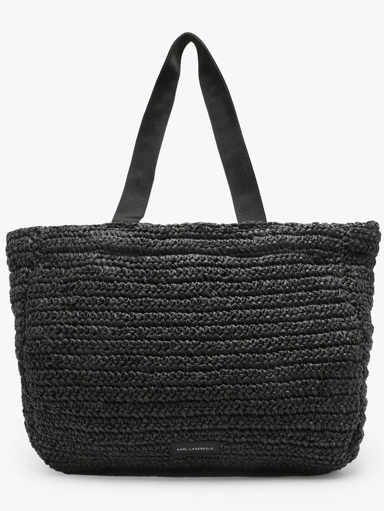 Cabas K signature raphia KARL LAGERFELD
