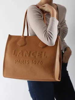 Cabas zippé L Jour cuir LANCEL