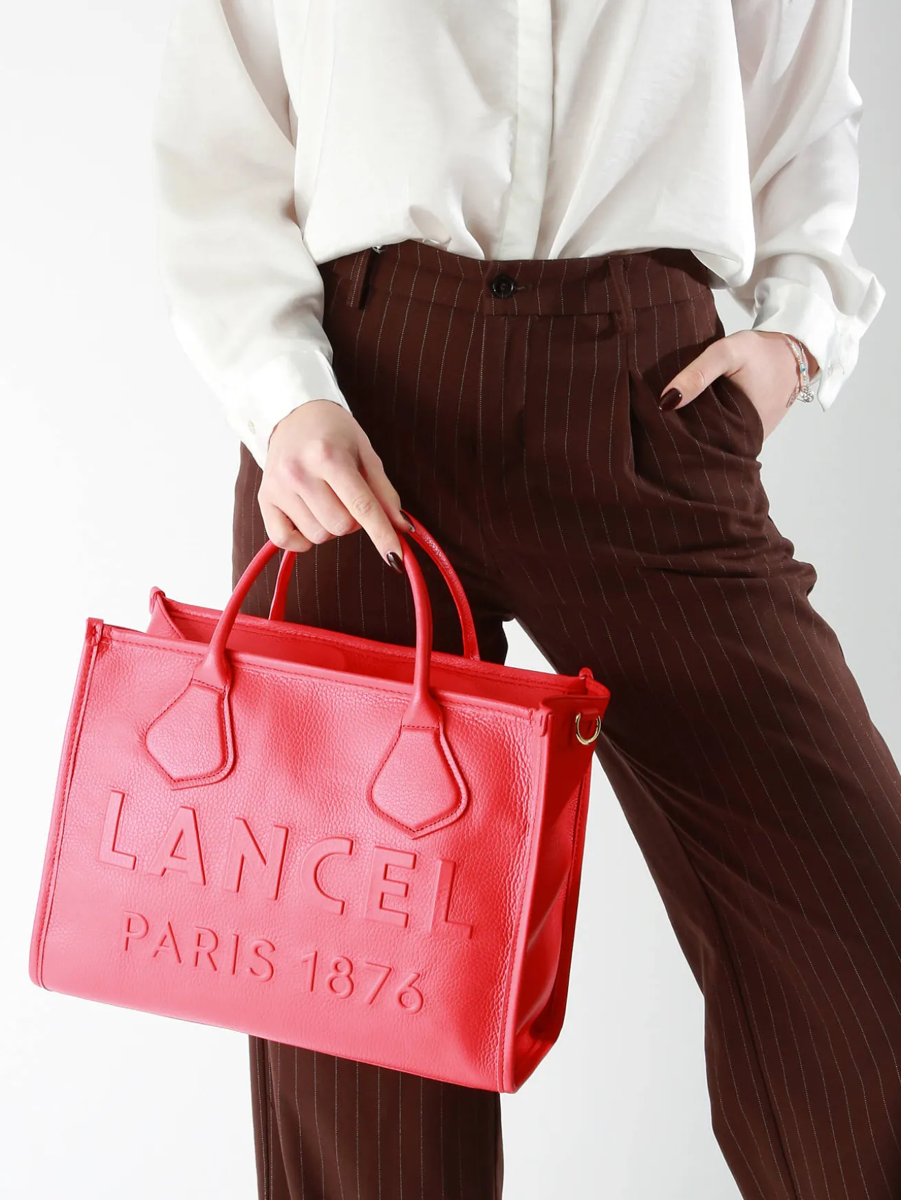 Cabas zippé M Jour cuir LANCEL