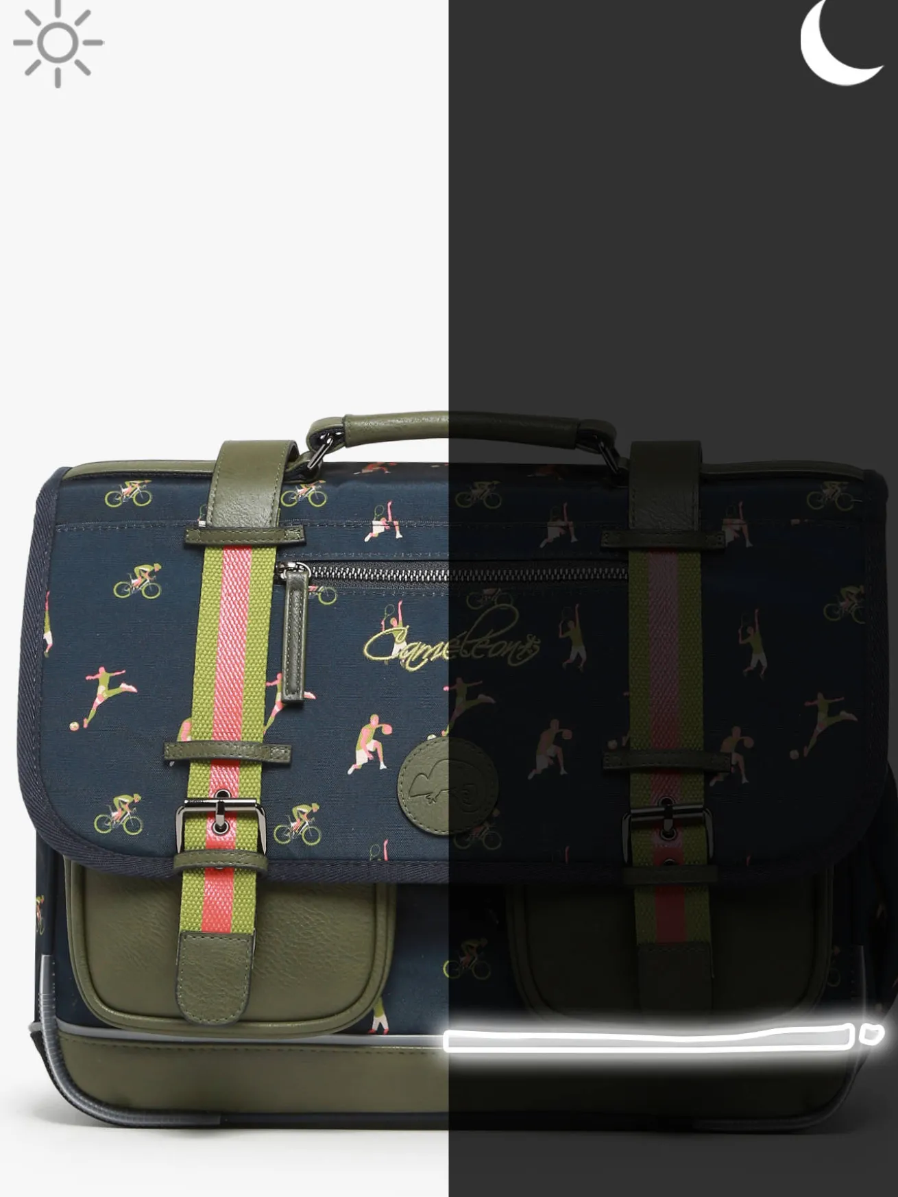 Cartable 2 compartiments CAMELEON