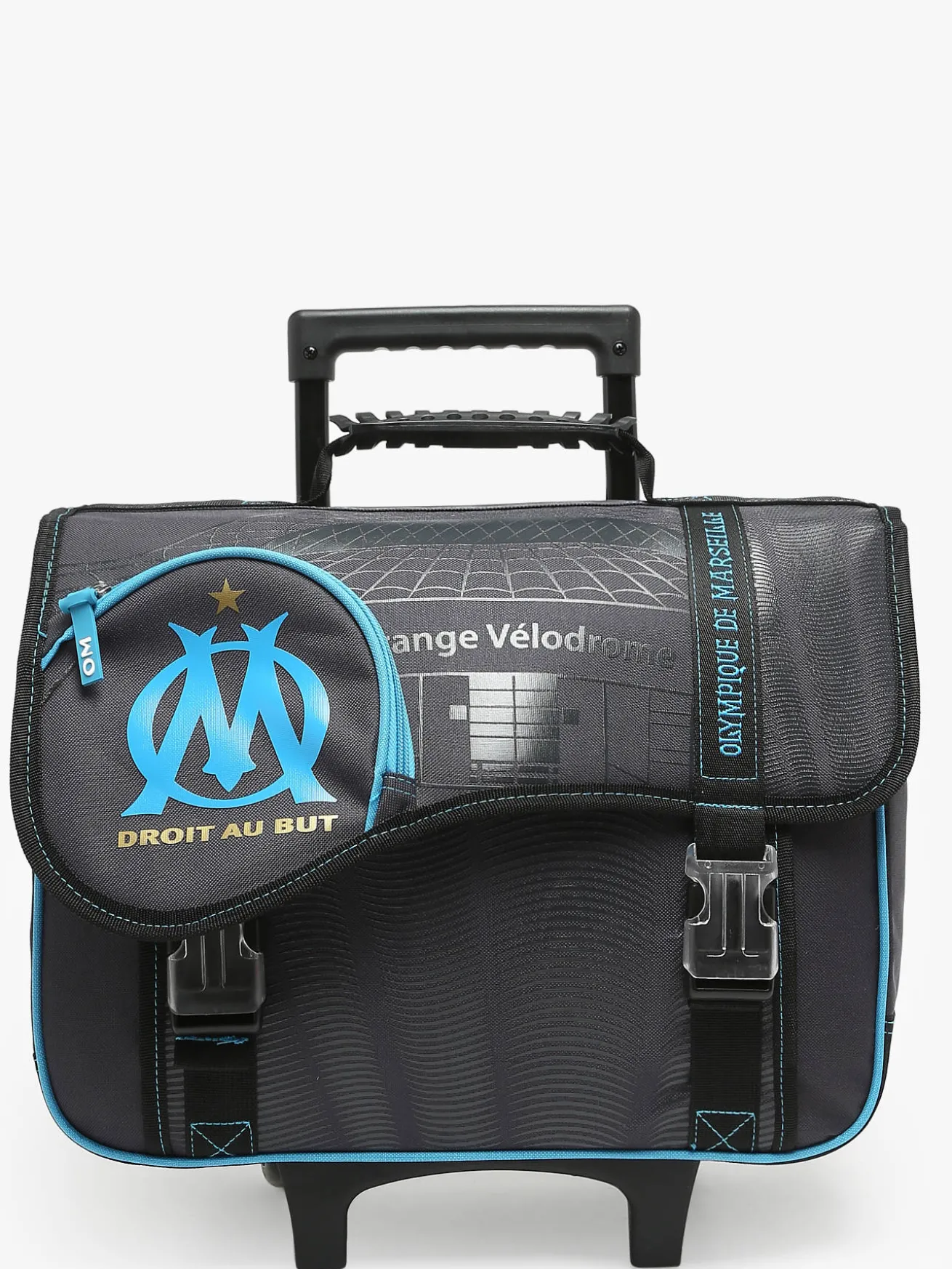 Cartable à roulettes 2 compartiments OLYMPIQUE DE MARSEILLE