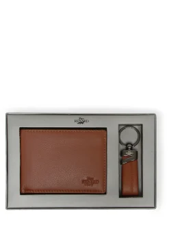 Coffret cadeaux portefeuille et porte-clefs cuir YVES RENARD