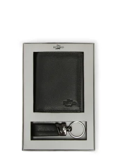 Coffret cadeaux portefeuille et porte-clefs cuir YVES RENARD