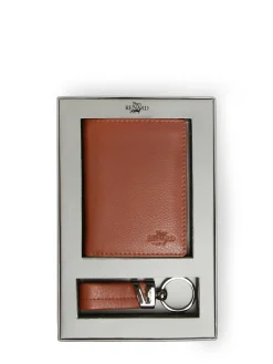Coffret cadeaux portefeuille et porte-clefs cuir YVES RENARD