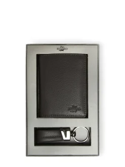 Coffret cadeaux portefeuille et porte-clefs cuir YVES RENARD