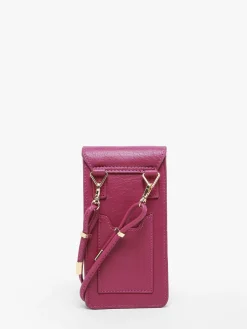 Etui téléphone Eva Art Déco cuir PAUL MARIUS