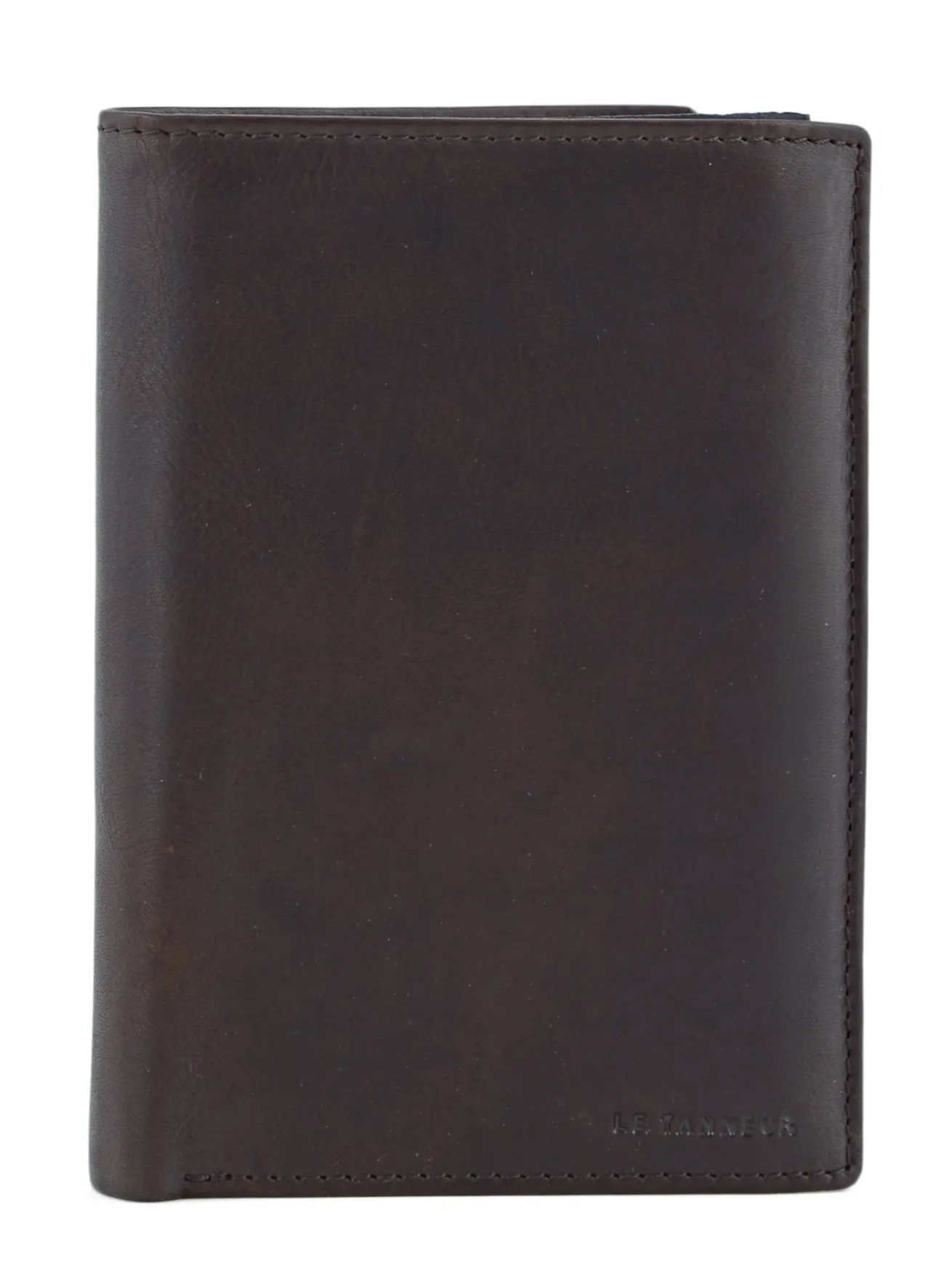 Grand portefeuille vertical zippé Gary cuir LE TANNEUR