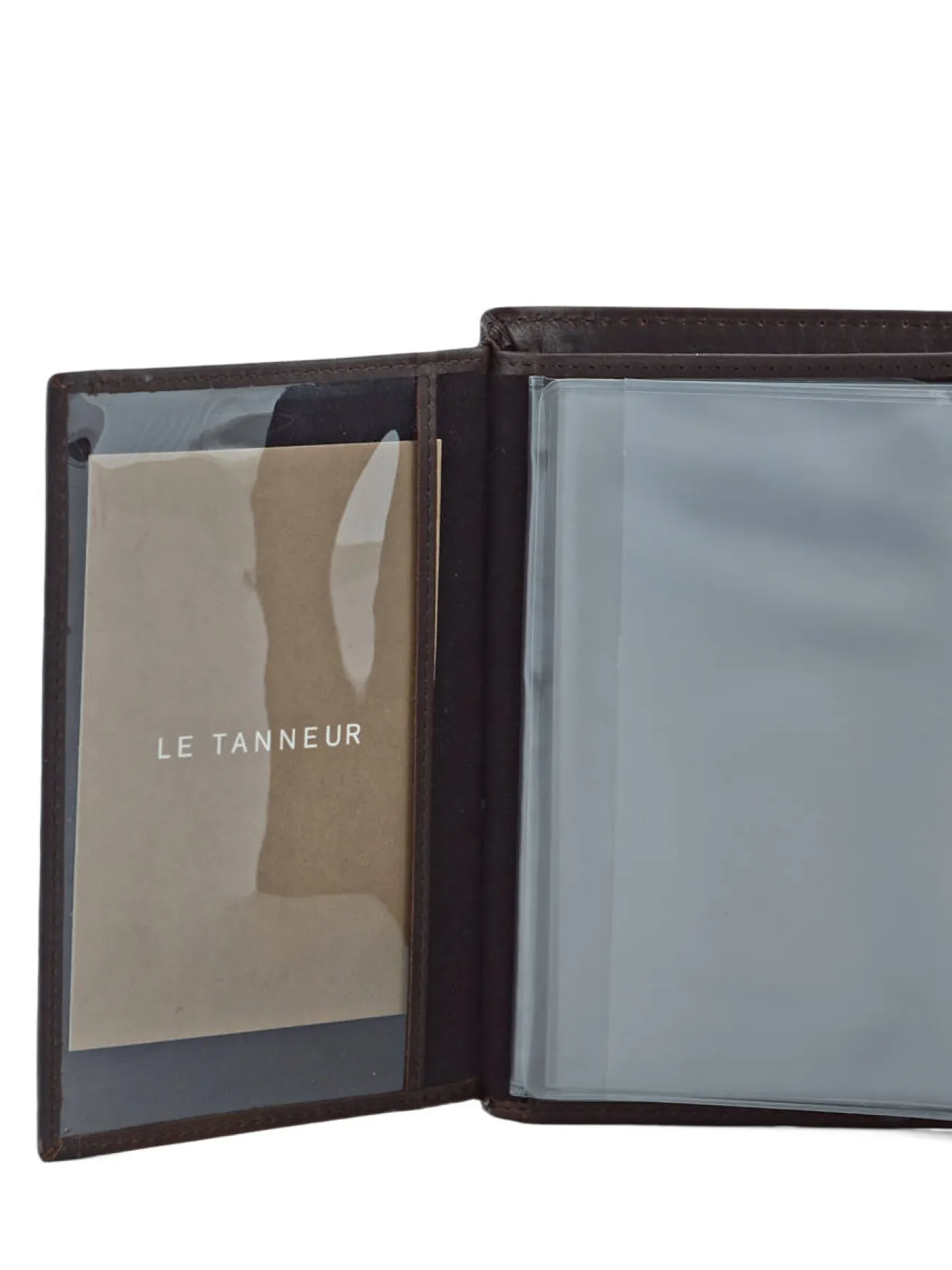 Grand portefeuille vertical zippé Gary cuir LE TANNEUR