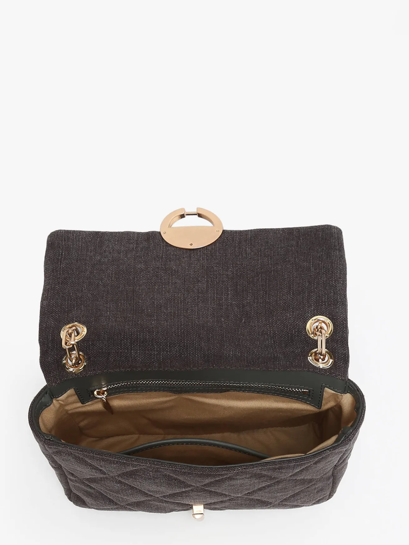 Grand sac bandoulière Moon en lin VANESSA BRUNO