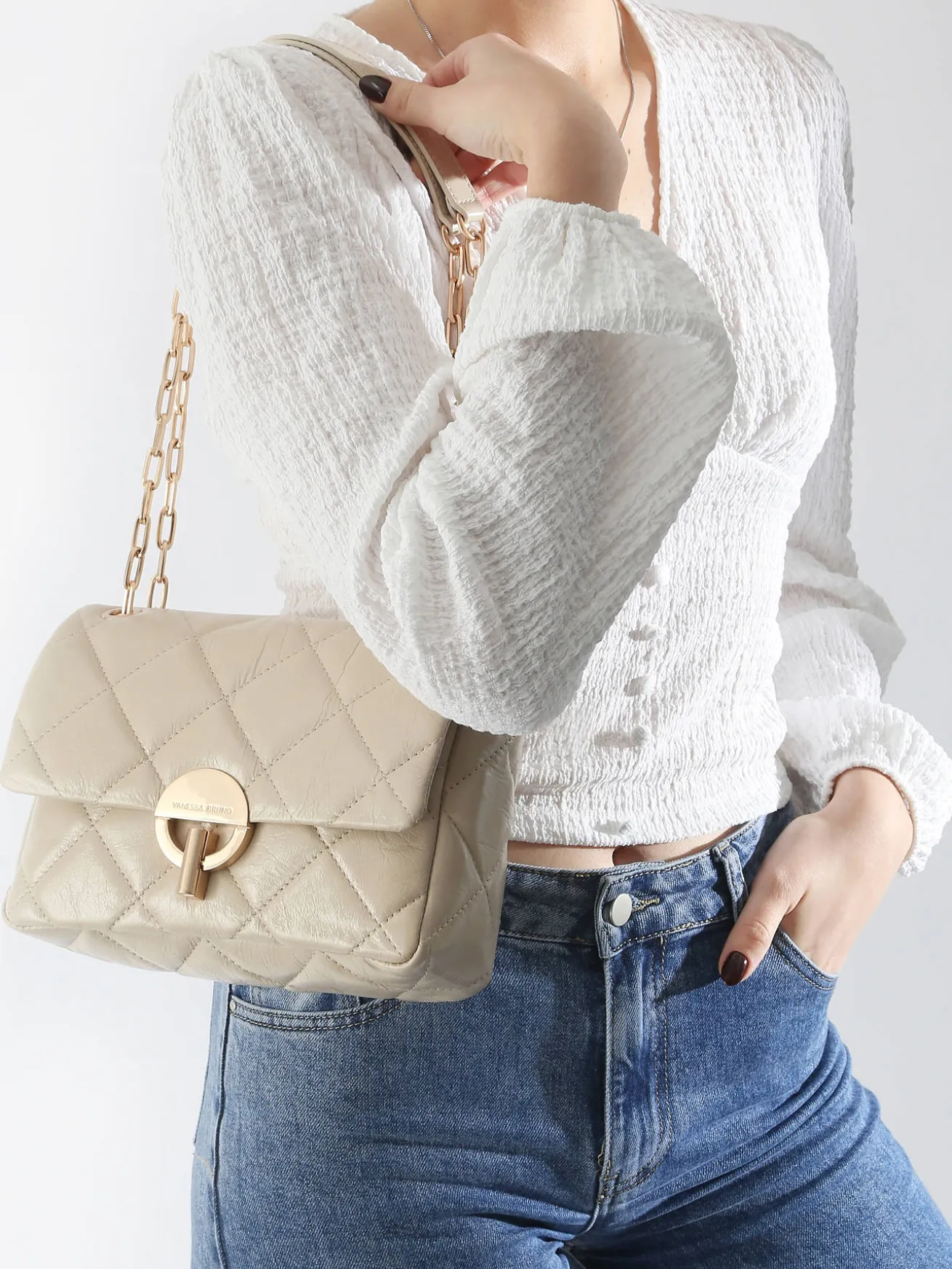Grand sac Moon en cuir VANESSA BRUNO