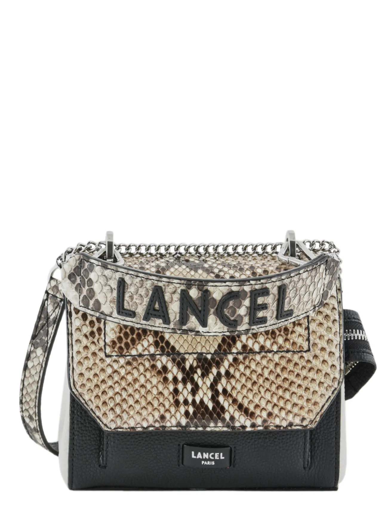 Mini sac bandoulière S Ninon Python LANCEL